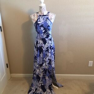 Beautiful soft Soma Blue Flora Maxi Dress in size Large